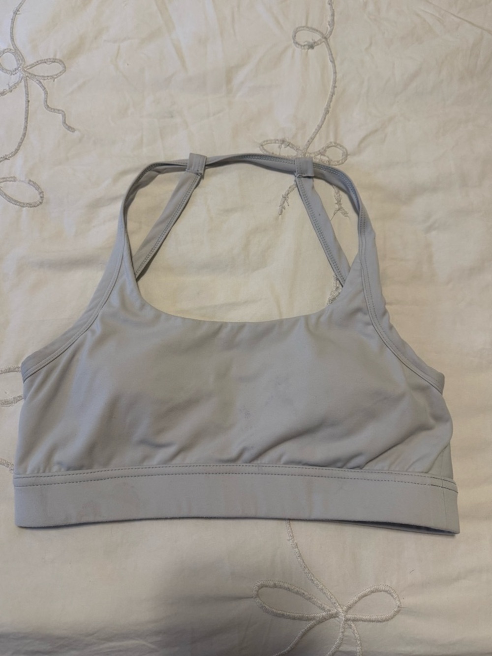 YoungLA Light Gray Racerback Sports Bralette